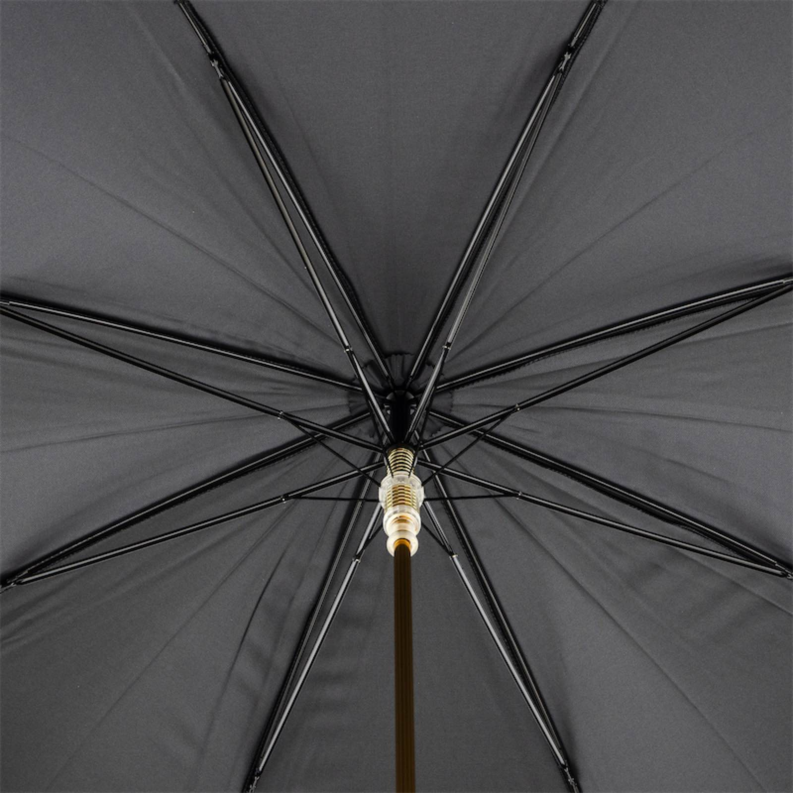 Brown Bear Umbrella – Handmade Italian Luxury Rain Gear with Brass Handle
