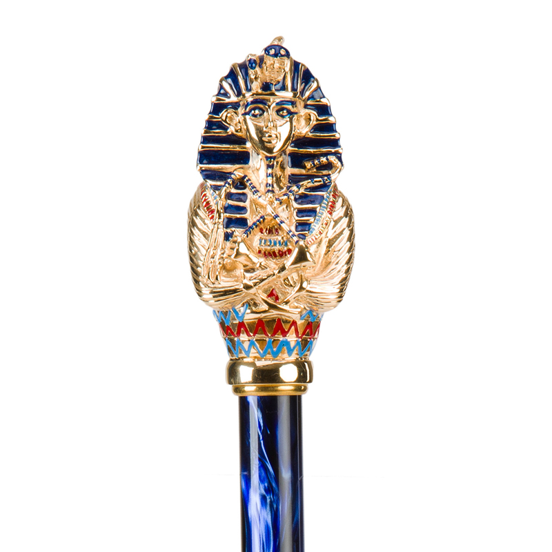 Tutankhamon Umbrella – Handmade Italian Rain Umbrella with Enameled Brass Handle