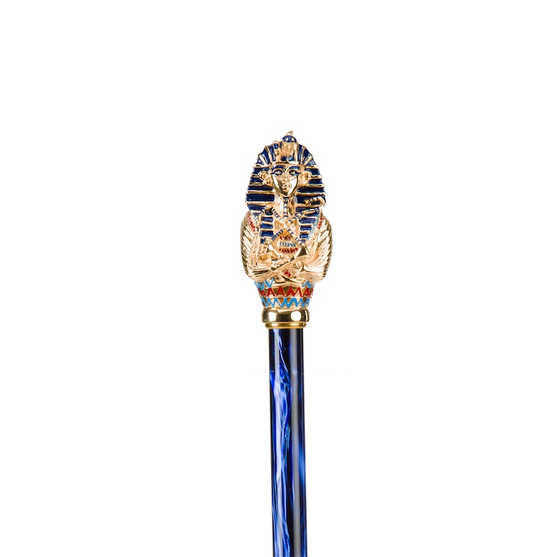 Tutankhamon Umbrella – Handmade Italian Rain Umbrella with Enameled Brass Handle
