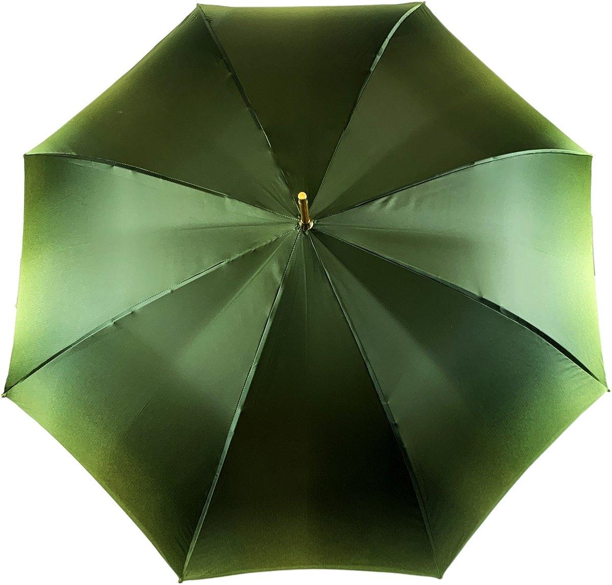 Italian Luxury Umbrella – Elegant Green Floral Double Canopy Rain Umbrella