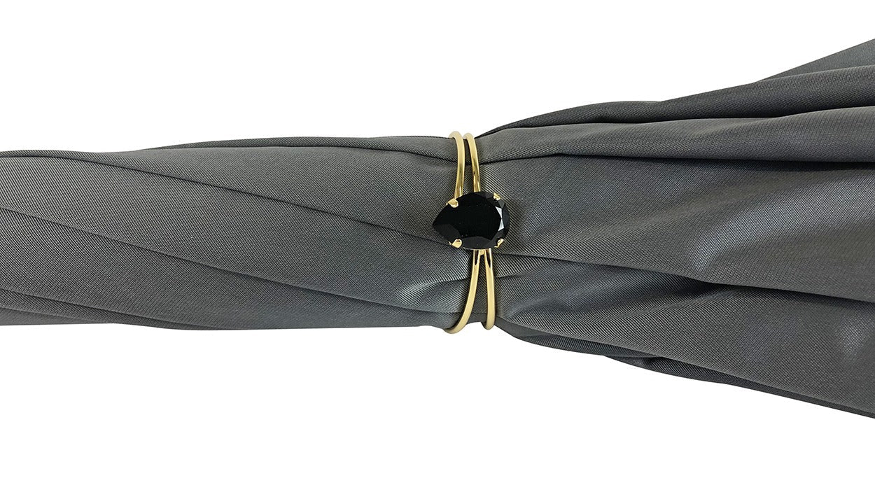 Handcrafted Luxury Umbrella – Elegant Satin Canopy With Dragonfly Handle & Swarovski Crystals
