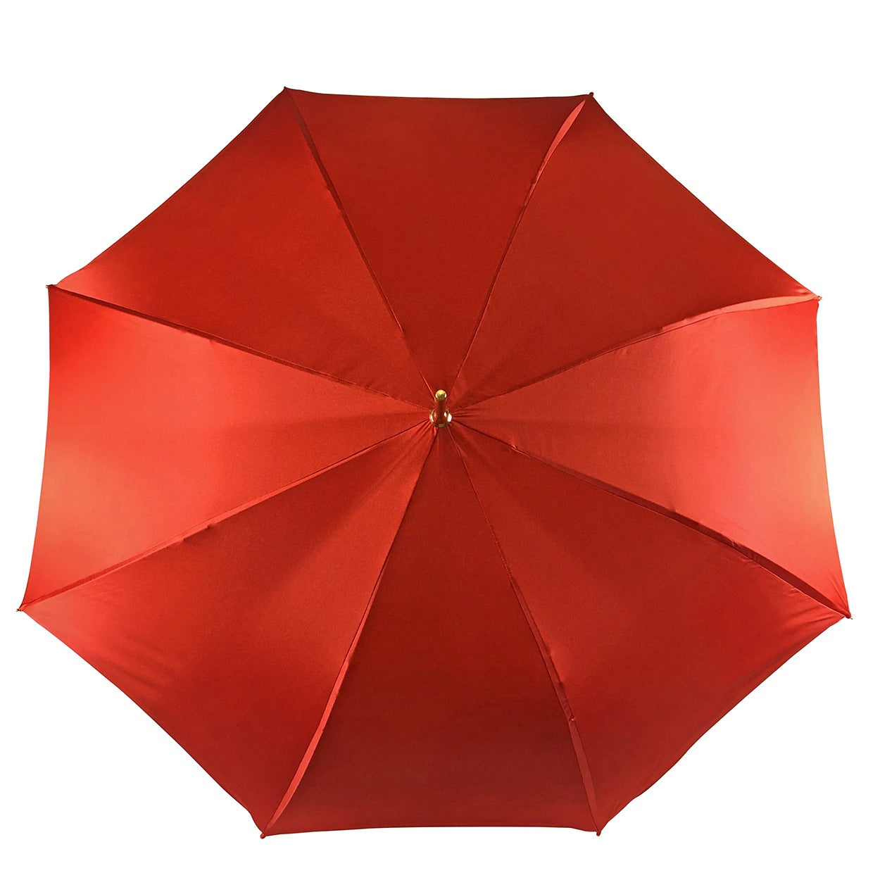 Romantic Red Roses Umbrella – Handmade Luxury Umbrella with Gold-Plated Brass Handle