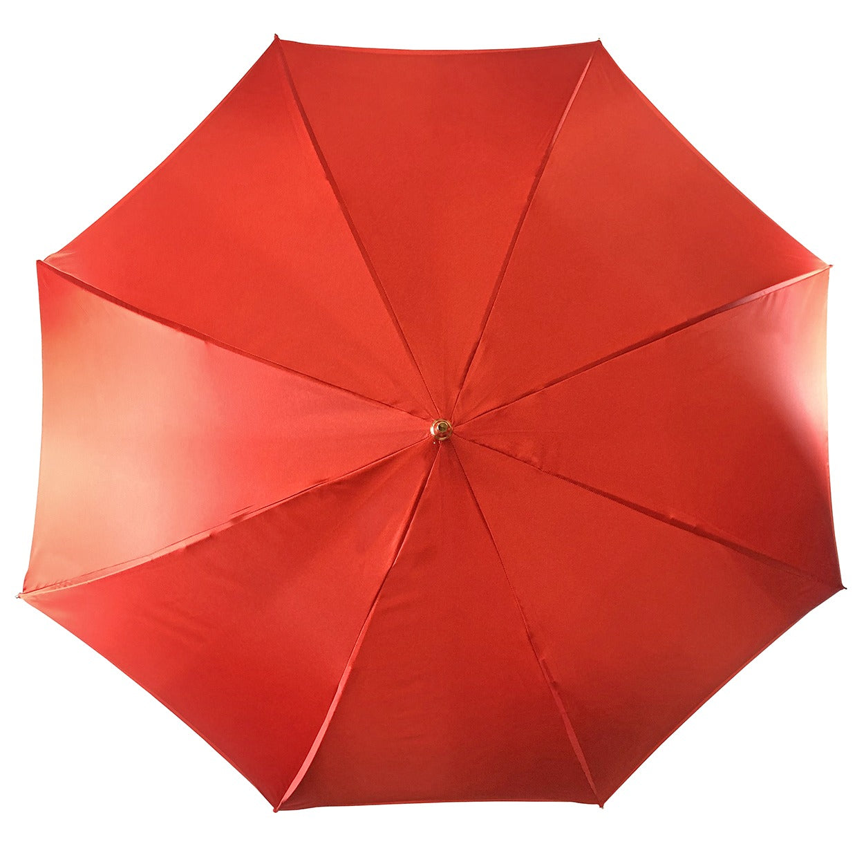 Red Satin Umbrella – Luxury Rain Umbrella with Crown Design & Swarovski Crystal Handle