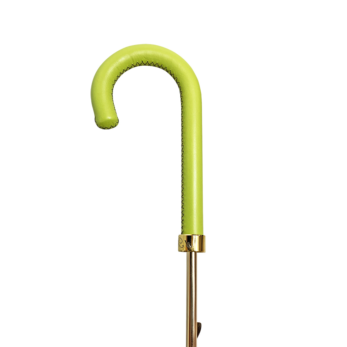 Black Damask Umbrella – Handmade Luxury Rain Gear with Leather Handle & 24K Gold