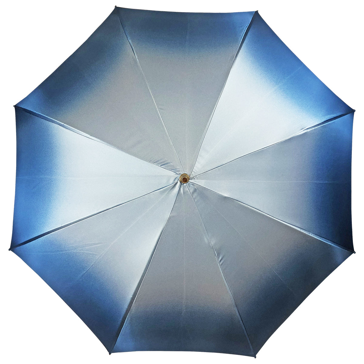 Handmade Satin Umbrella - Luxury Rain Gear With Multicolor Canopy & Leather Handle