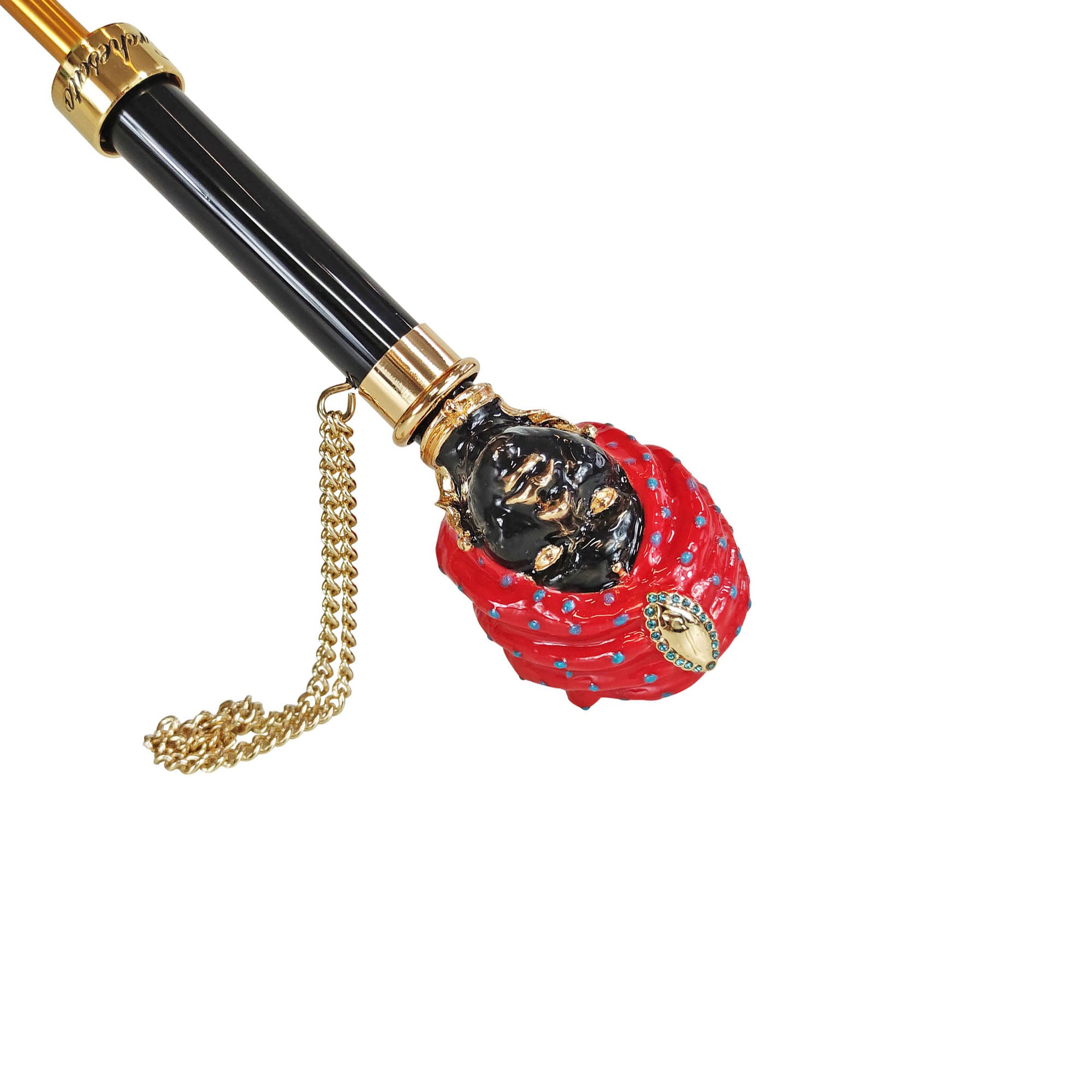 Handcrafted Silk Umbrella – Luxury Rain Shield with Colorful Sicily Design