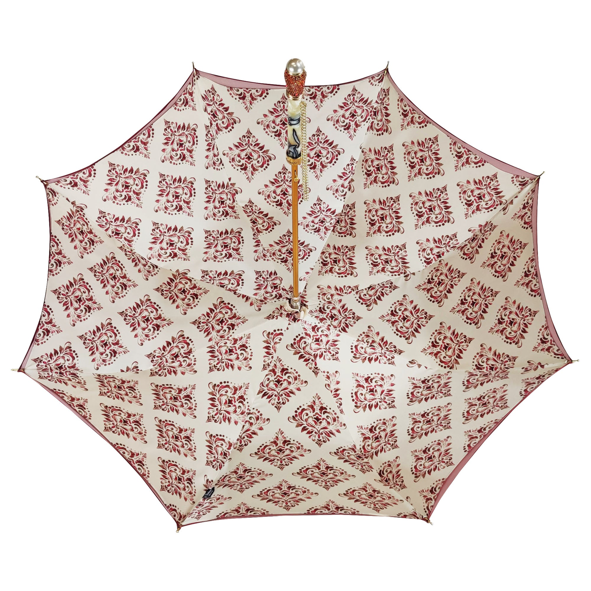 Premium Gold Umbrella – Luxury Rain Umbrella With 24K Gold Handle & Swarovski Crystals