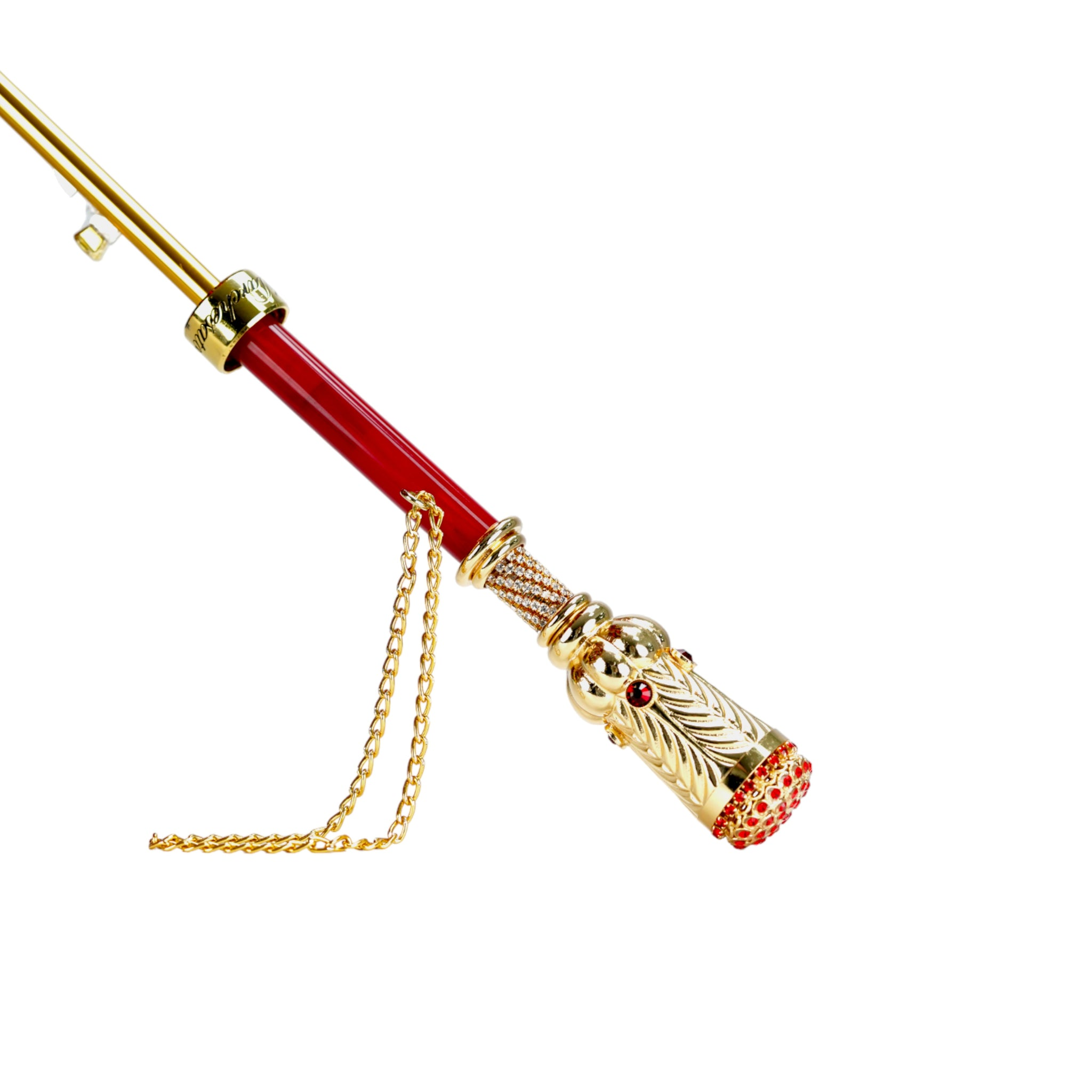 Golden Artisan Umbrella – Handmade Italian Satin Canopy with 24K Gold Handle