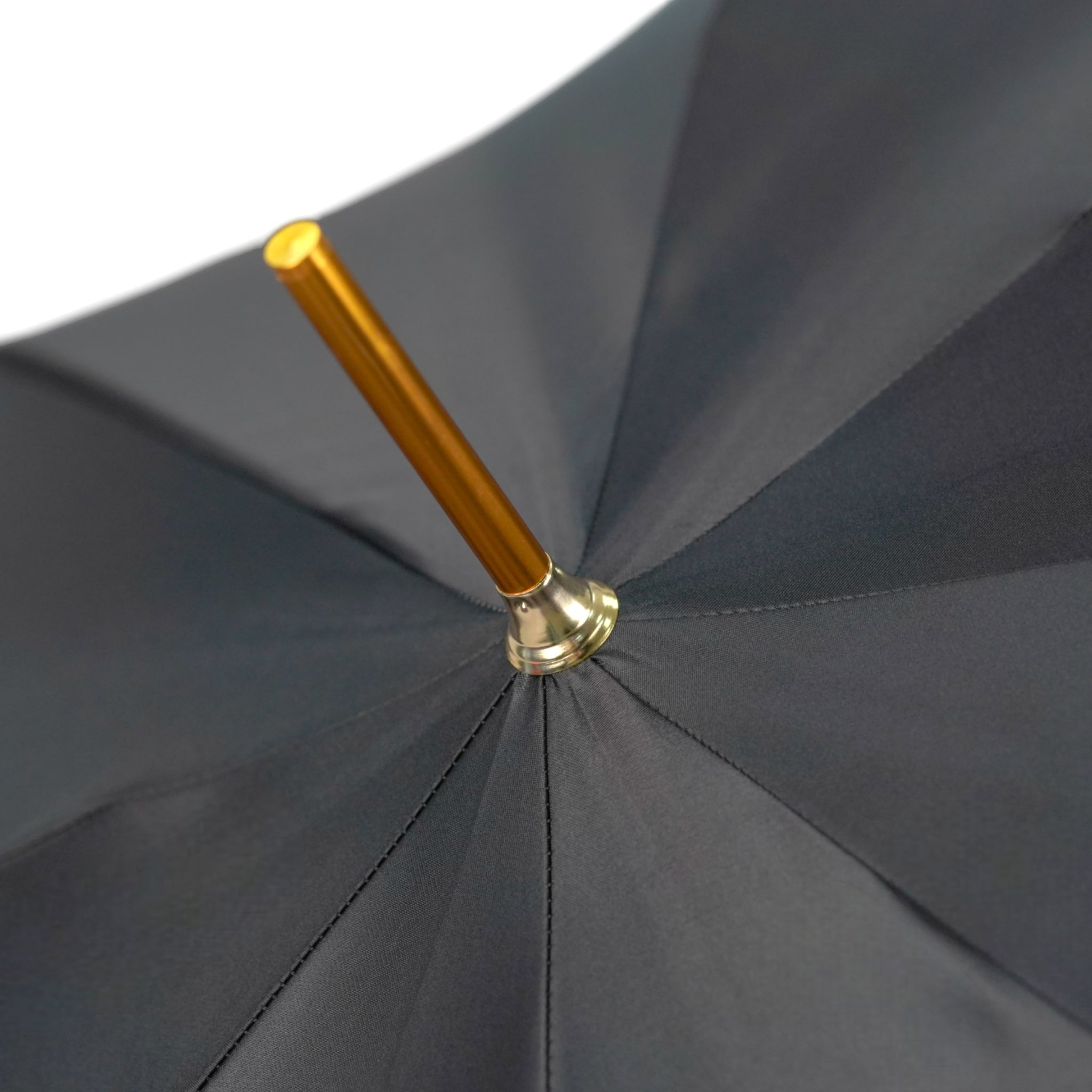 Luxury Satin Umbrella – Hand-Painted Medusa Handle, 24K Gold, Italian Craftsmanship