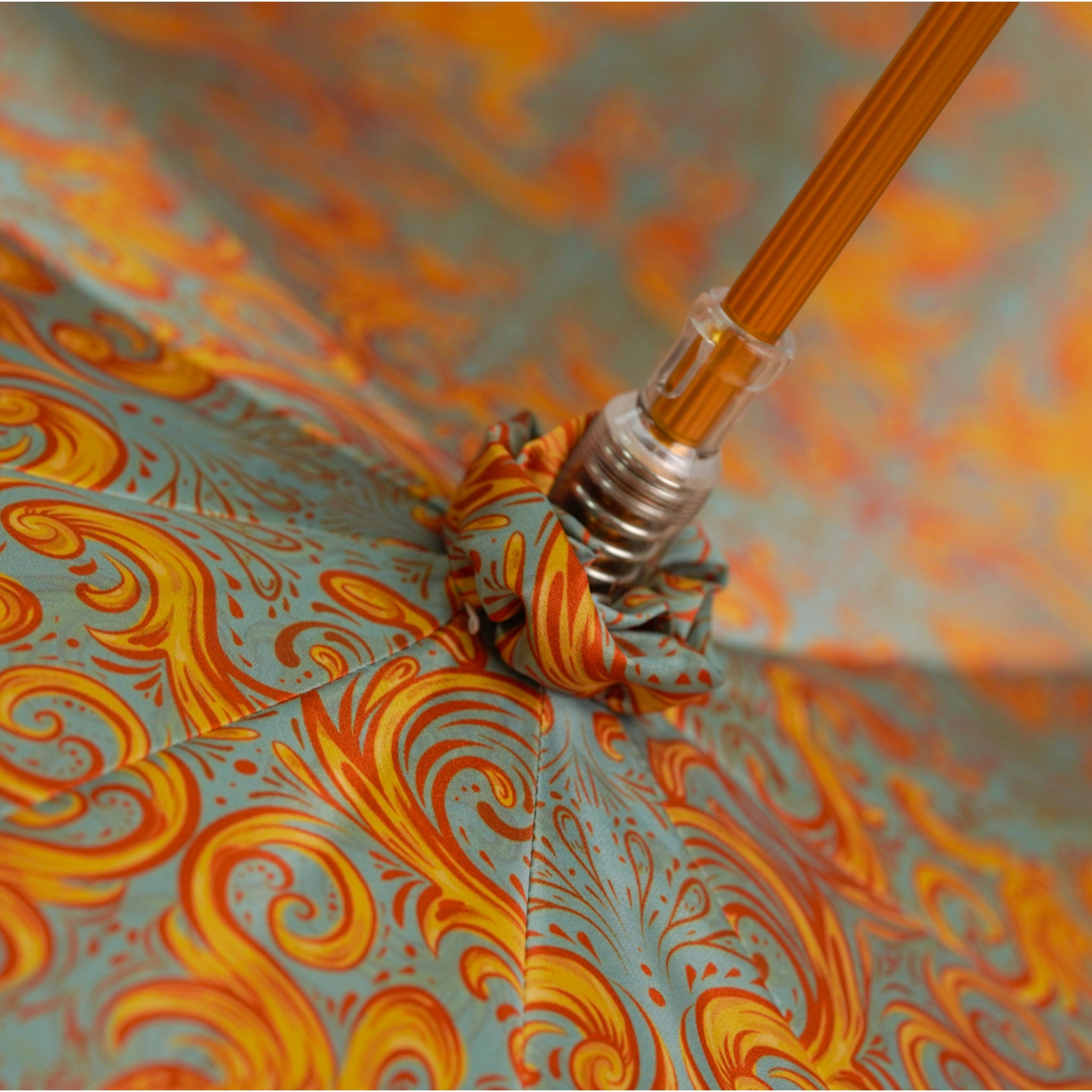 Golden Elephant Umbrella – Luxury Rain Protection With 24K Gold Handle & Satin Canopy