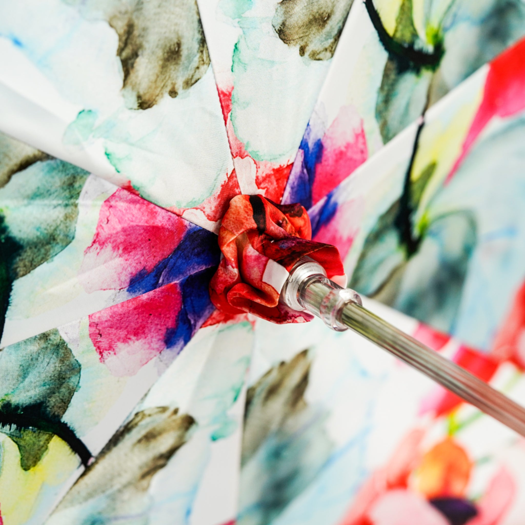 Silver Plated Umbrella – Handcrafted Italian Rain Umbrella with Crystal Handle