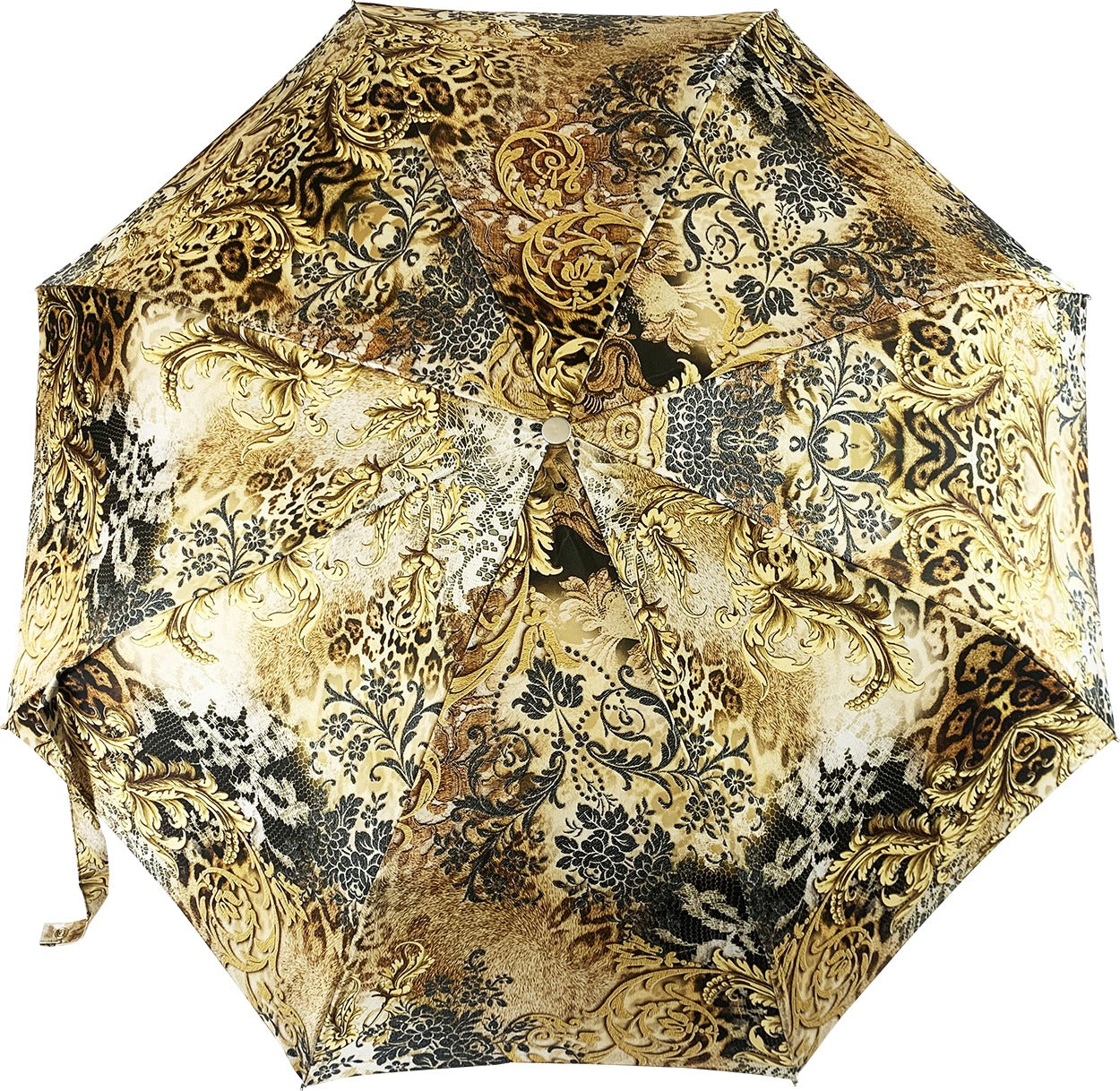 Mini Folding Umbrella - Luxury Jeweled Handle, UV Protection, Travel Rainproof