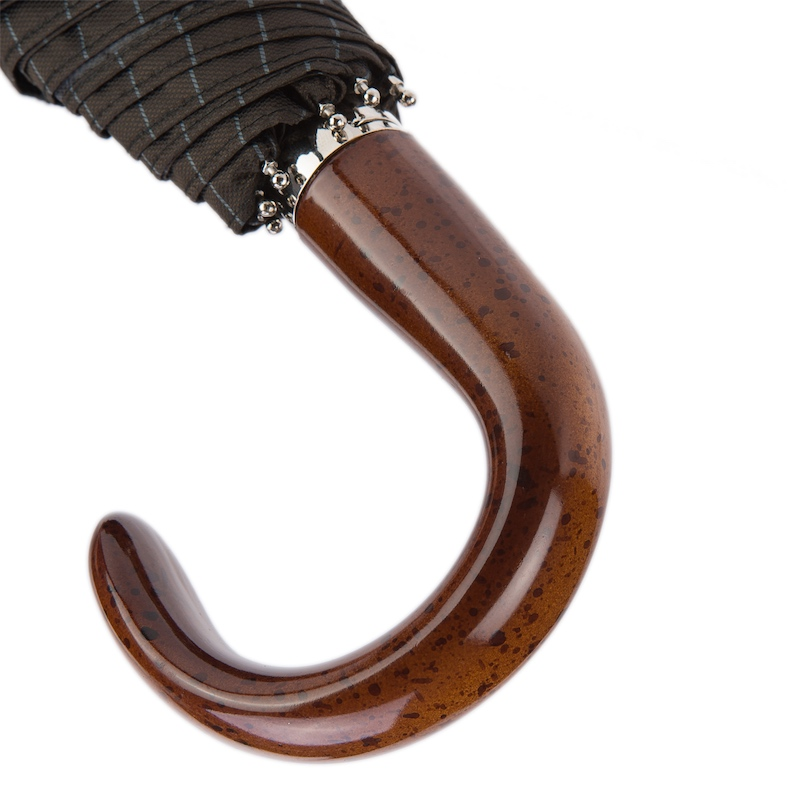 Folding Automatic Umbrella – Classic Italian Handmade Folding Umbrella with Polyester Canopy