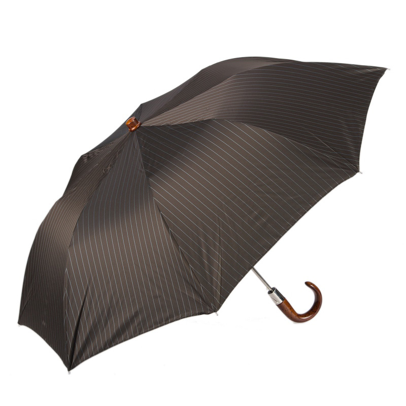 Folding Automatic Umbrella – Classic Italian Handmade Folding Umbrella with Polyester Canopy