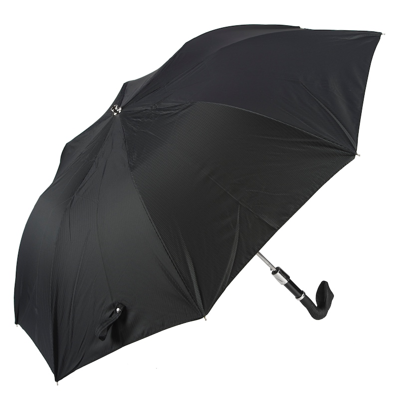 Folding Automatic Umbrella – Italian Handmade Rubber Snake Design, Durable Polyester Canopy