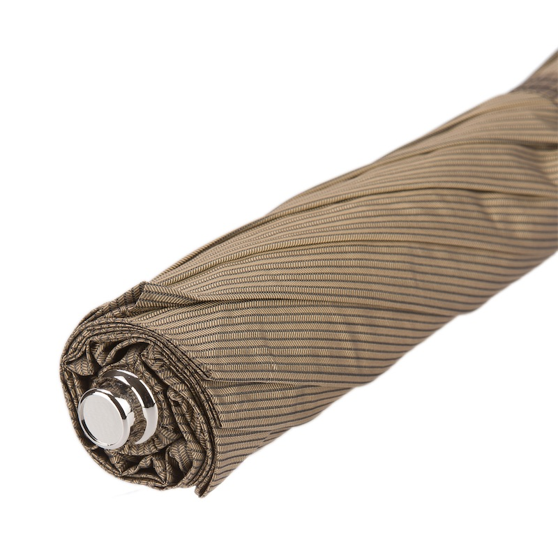 Folding Automatic Umbrella – Silver Eagle Handle | Handmade Italian Rain Gear
