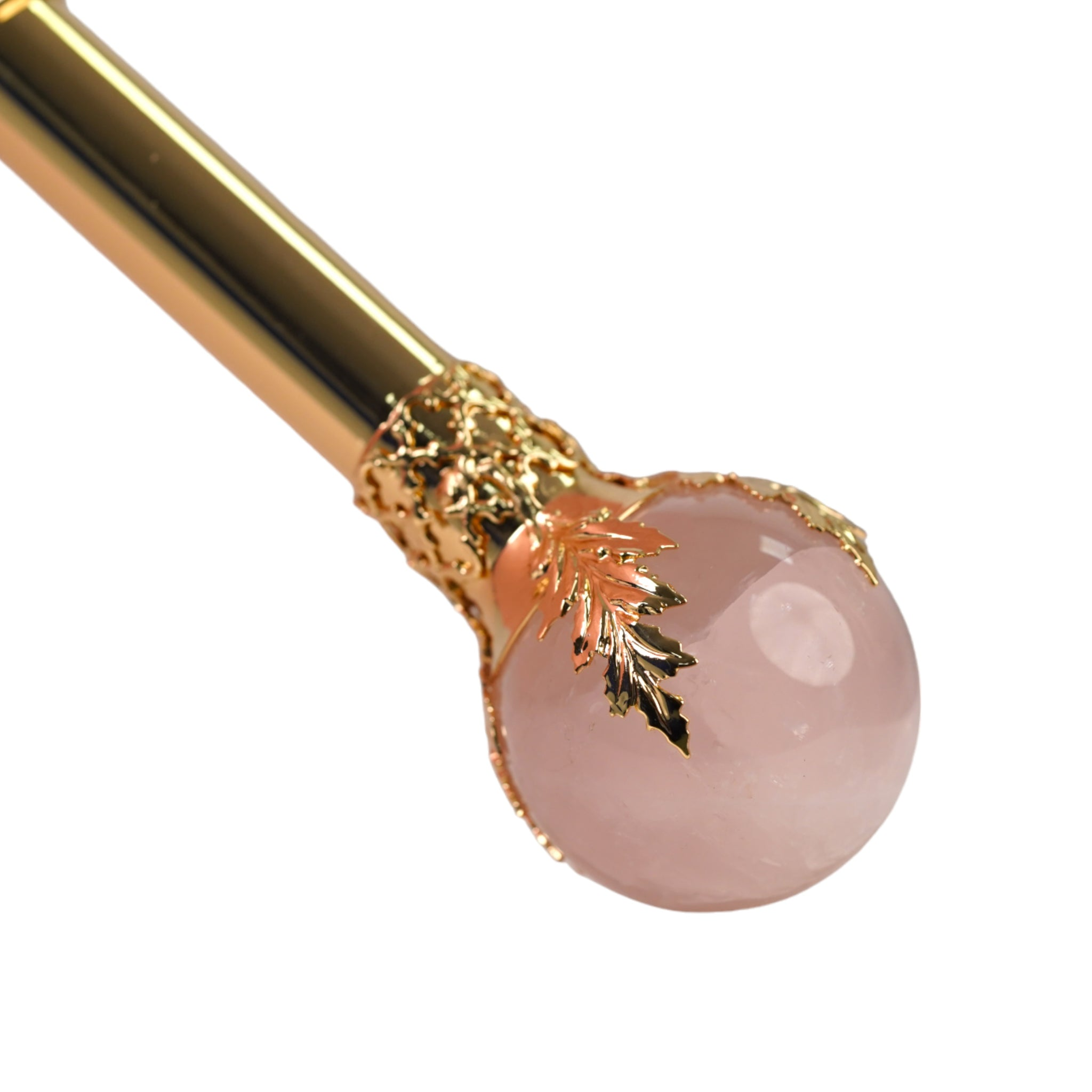 Pink Luxury Umbrella – Limited Edition 24K Gold Handle With Genuine Quartz Stone