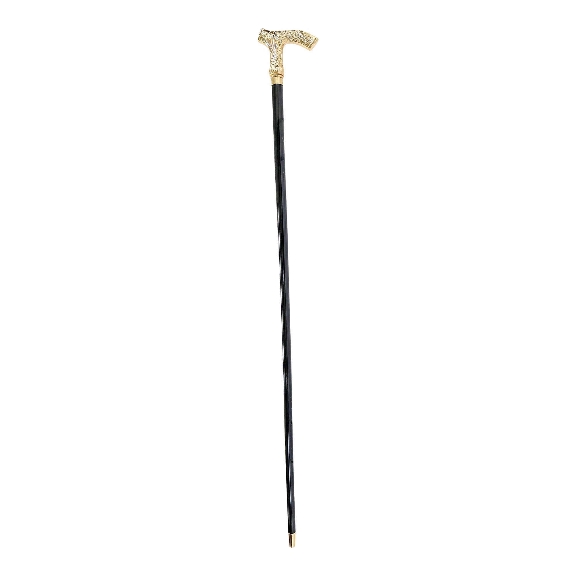 Gold Plated Walking Stick – Handcrafted Italian Luxury Cane With 24K Gold