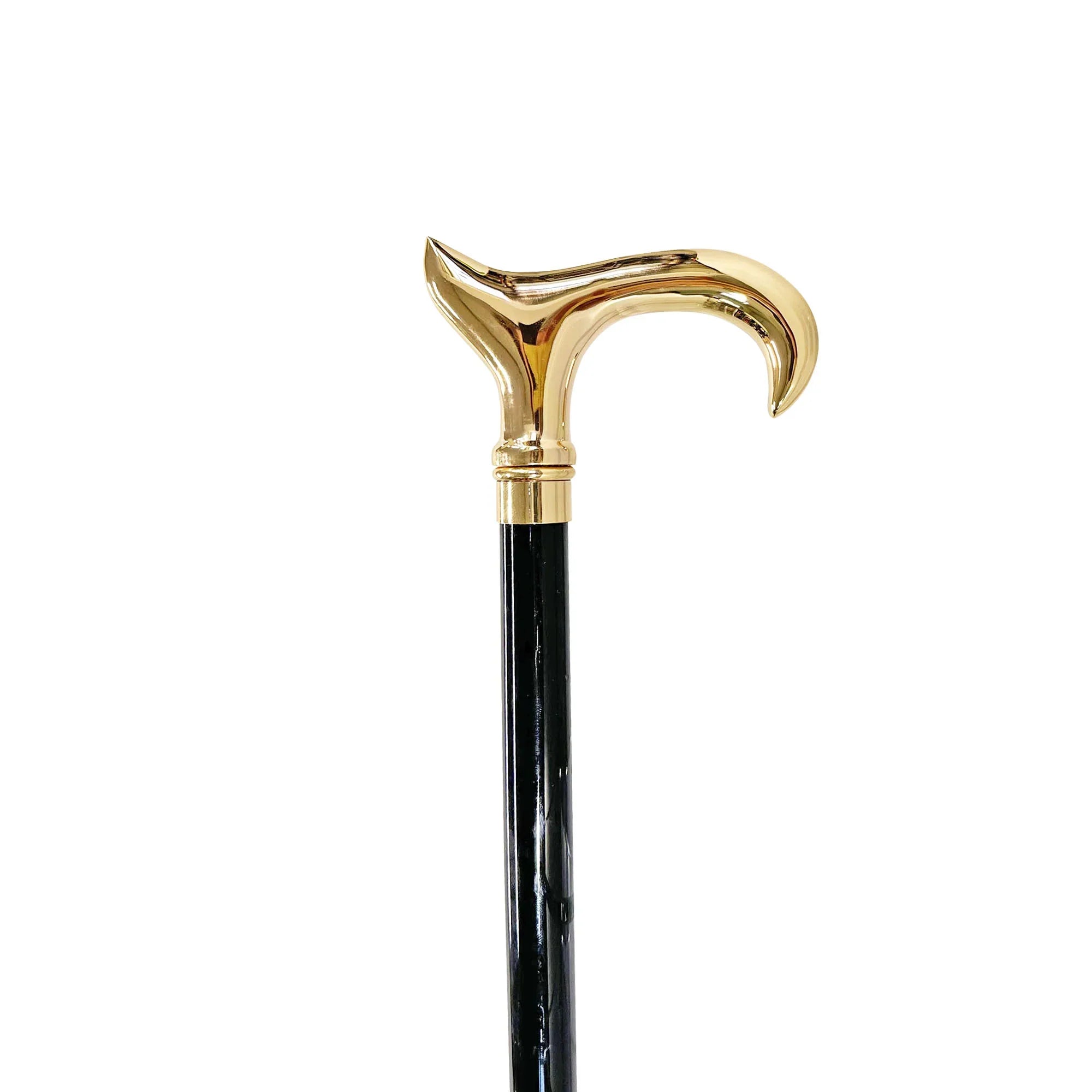 Luxury Gold Walking Cane – Handmade 24K Gold Cane With Brass Handle & Premium Beech Wood