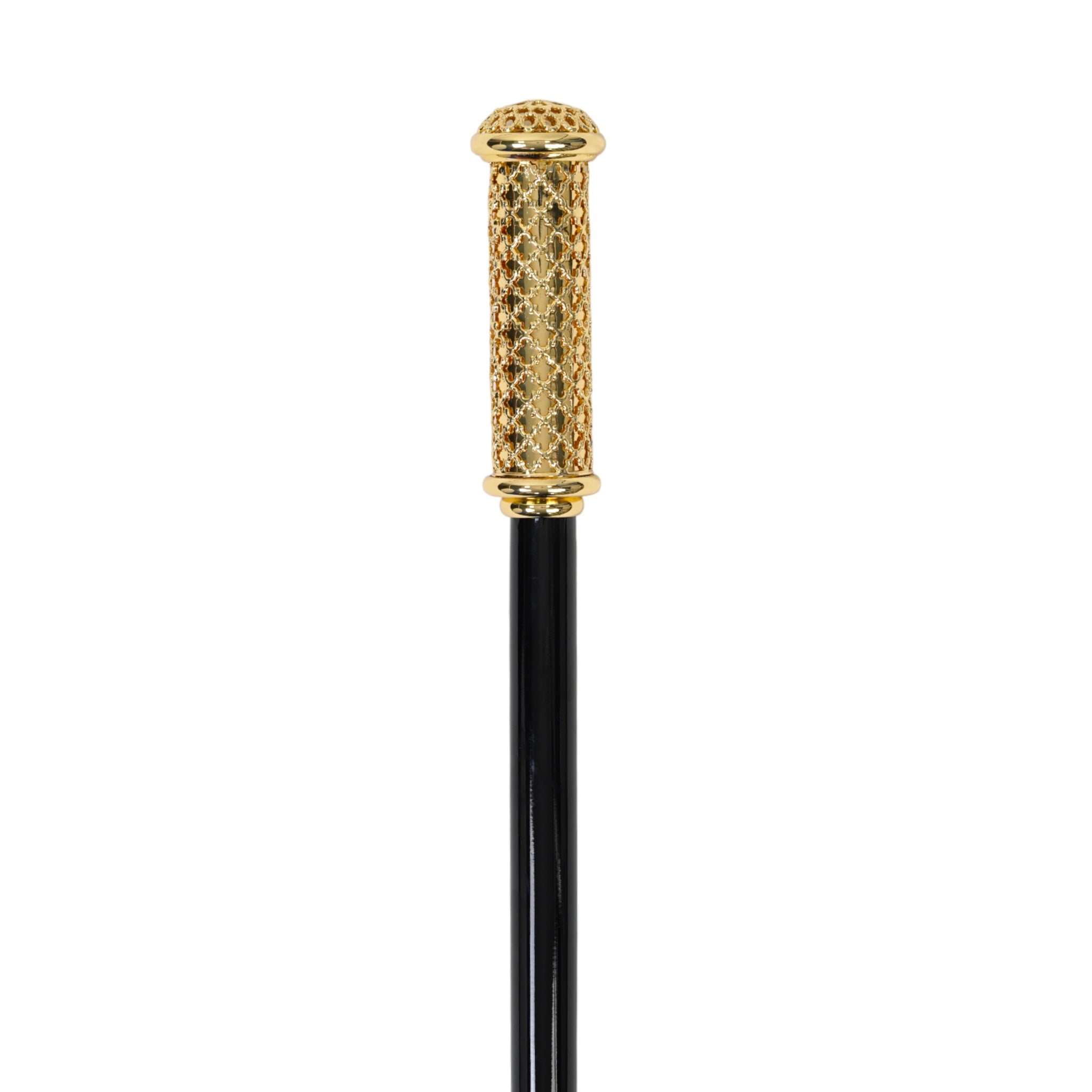 Luxury Walking Cane – Italian Handcrafted Cane with Gold Filigree Handle