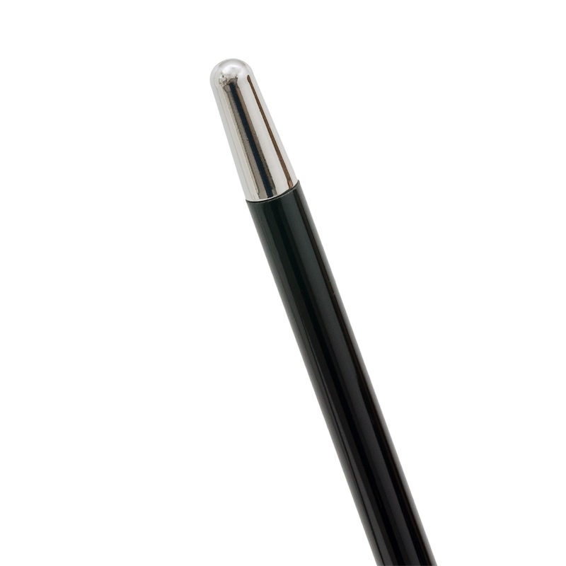 Silver Bulldog Walking Cane – Luxury Handmade Italian Polished Wood Designer Cane