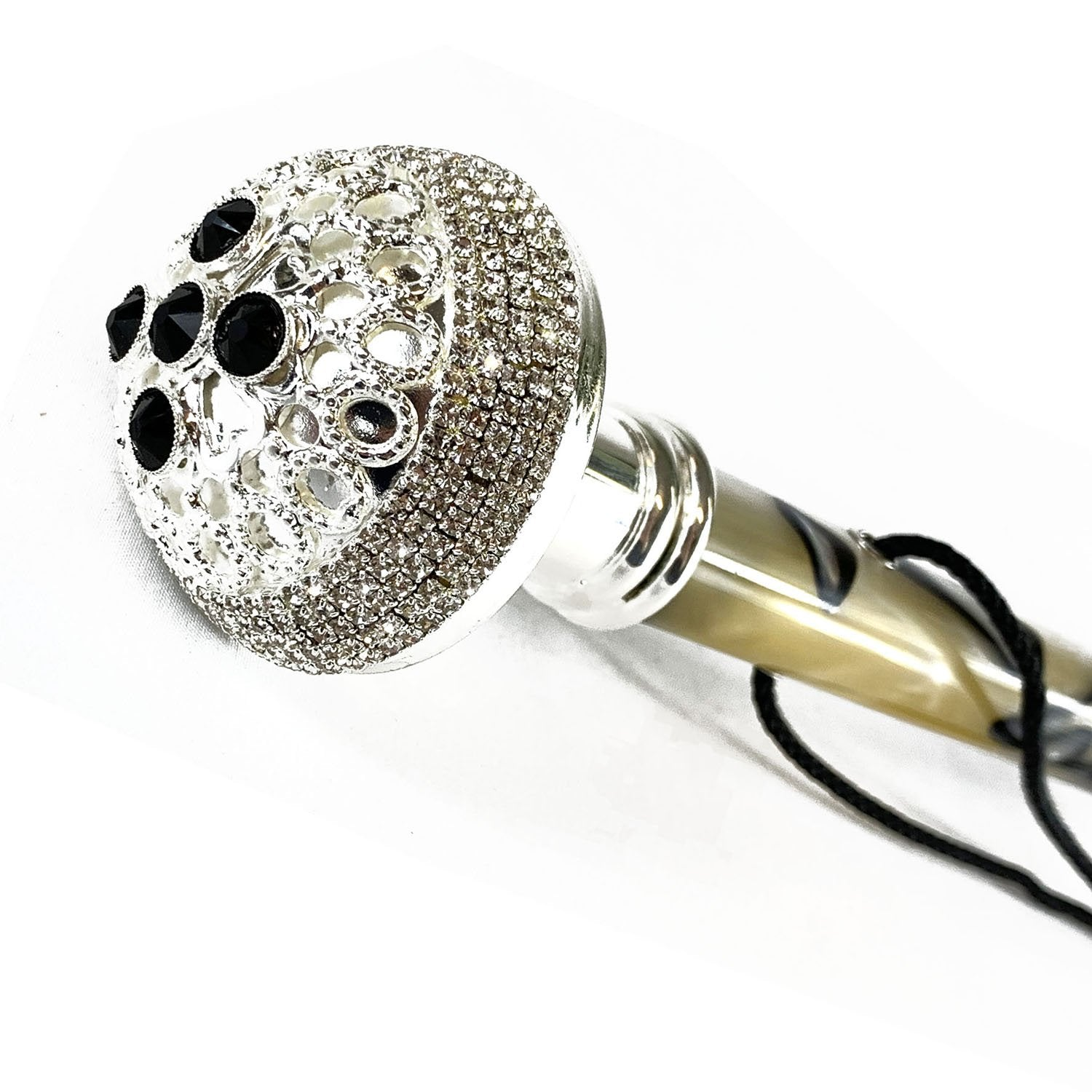 Silver Plated Shoehorn – Long Handled Italian Brass Shoe Horn with Tongue