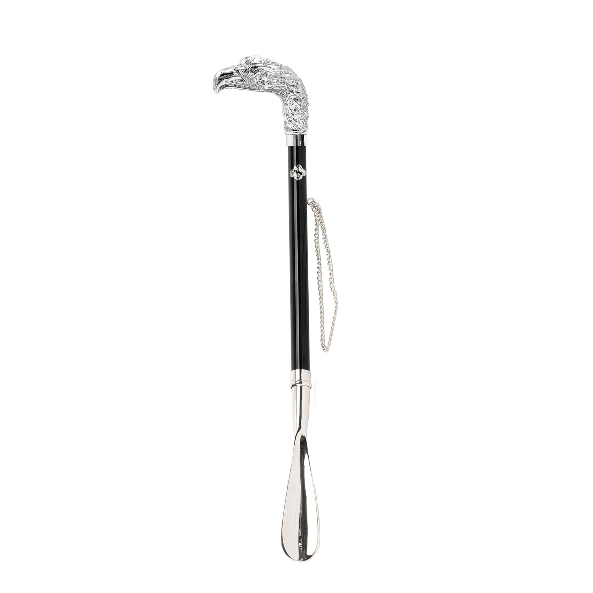 Silver Plated Shoehorn – Long Handled Italian Eagle Handle with Gift Box