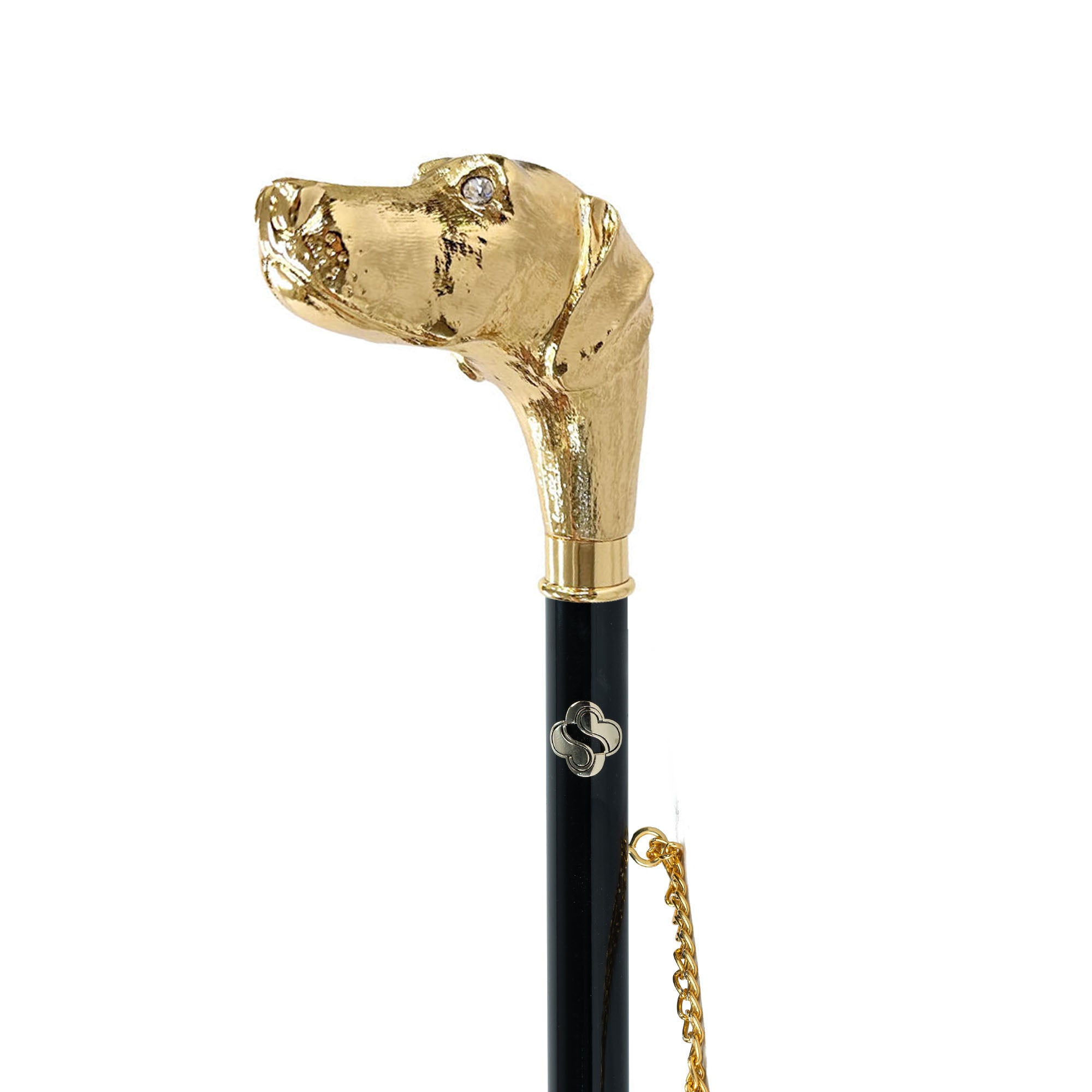 Gold Plated Shoehorn – Handcrafted Italian Dog Head Handle | Luxury 24K Gift