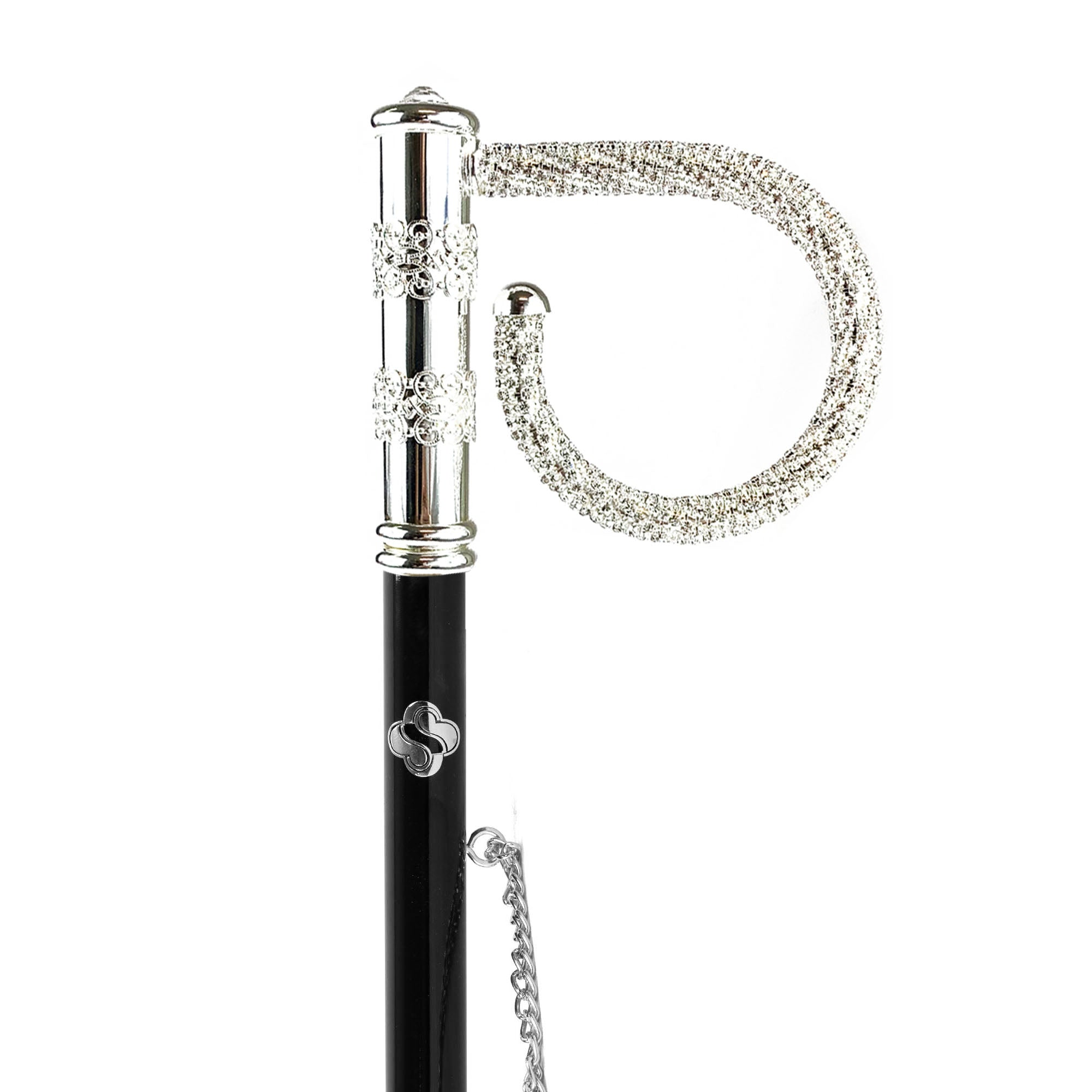 Silver Plated Shoehorn - Handmade Italian 53cm Long Handle in Brass