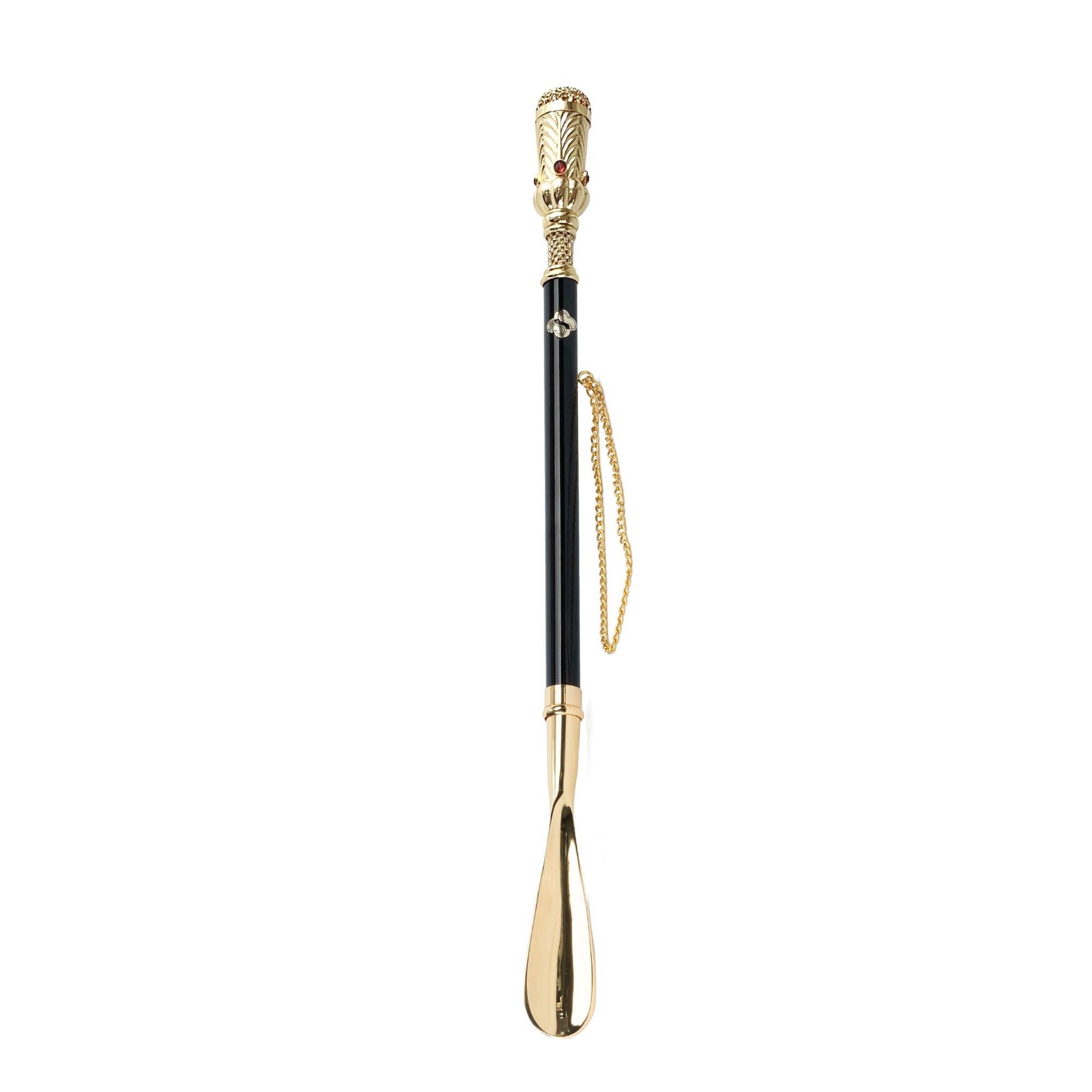24K Gold Plated Shoehorn - Handmade Italian Long Handled Luxury Accessory