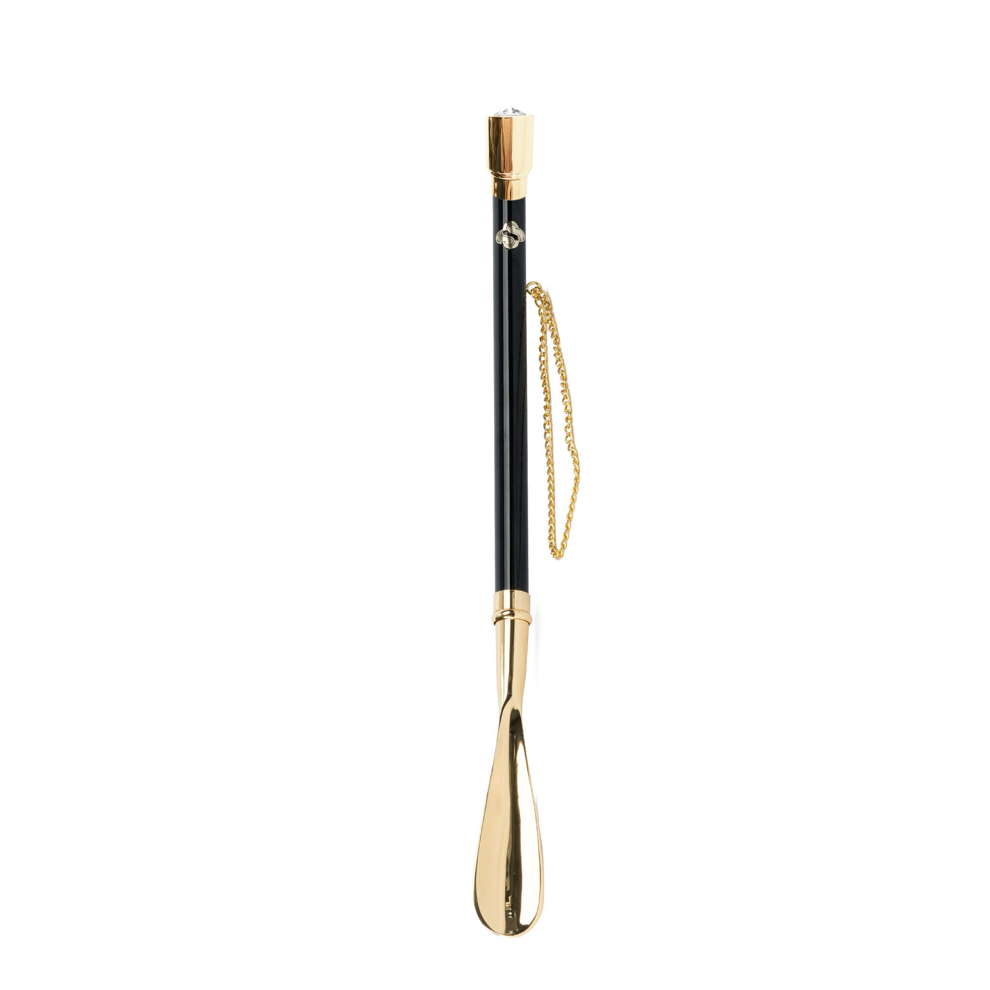Luxury Italian Shoehorn – 24K Gold Plated Brass Handle, Handmade in Italy