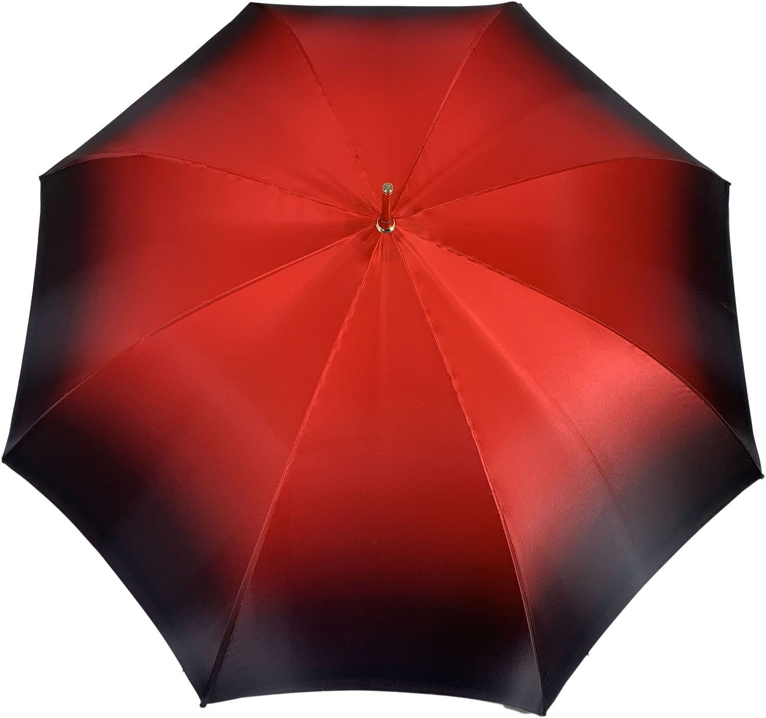 Red Double Canopy Umbrella – Handmade Women's Rain Umbrella with Rose Pattern