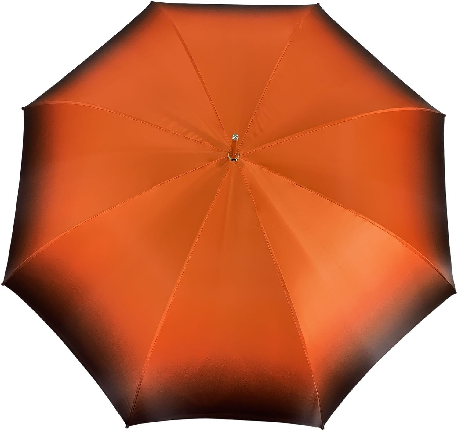 Double Canopy Umbrella - Handmade Satin Rain Umbrella with Swarovski Crystal Handle
