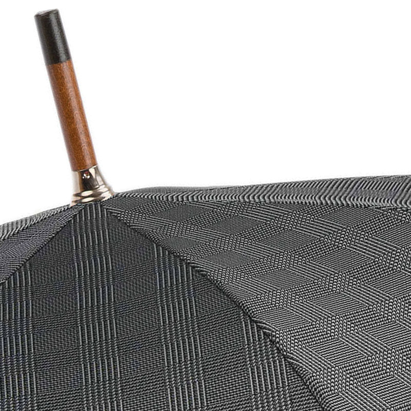 Bespoke Gentleman Umbrella – Handmade Italian Leather Handle, Durable Polyester Canopy