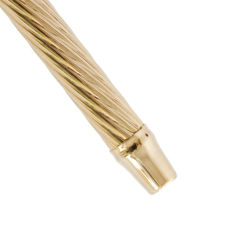 Luxury Brass Walking Cane – Handmade Italian Jeweled Handle with Durable Shaft