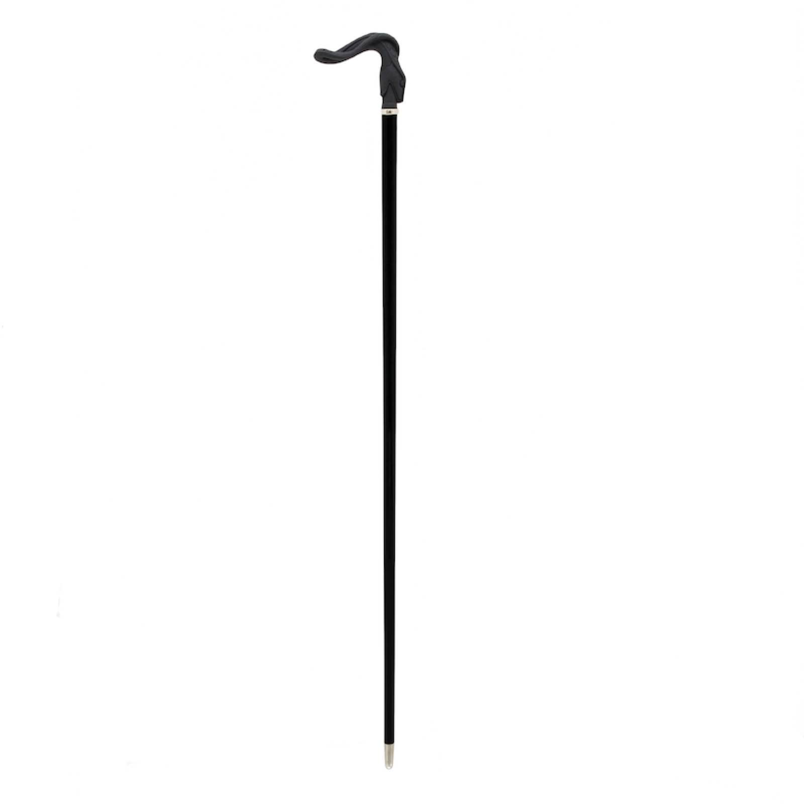 Luxury Walking Cane – Handmade Snake Head Cane with Rubberized Metal Handle