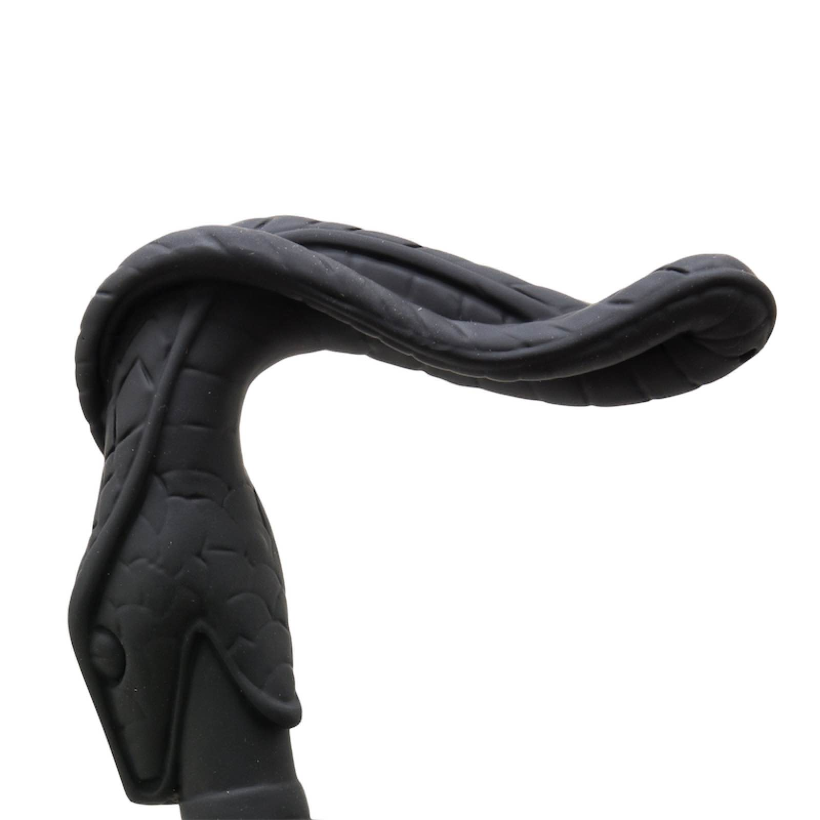 Luxury Walking Cane – Handmade Snake Head Cane with Rubberized Metal Handle