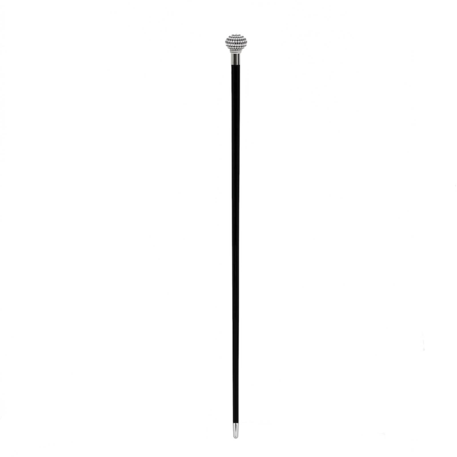 Luxury Walking Cane – Handmade Italian Swarovski Crystal Cane With Polished Wood Shaft