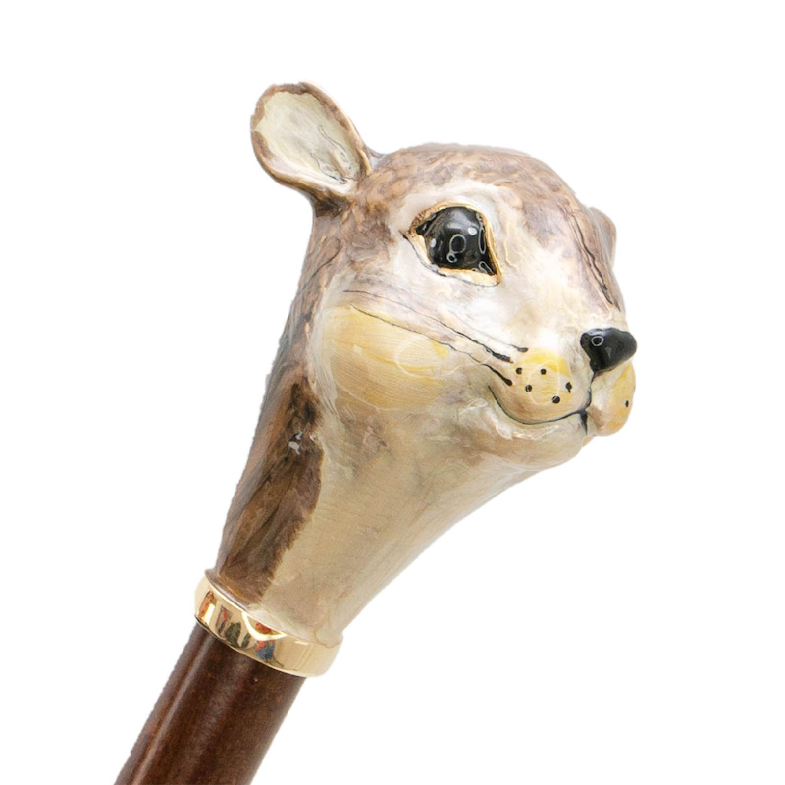 Squirrel Shoehorn – Handcrafted Italian Long Handled Shoe Horn With Enameled Brass Handle