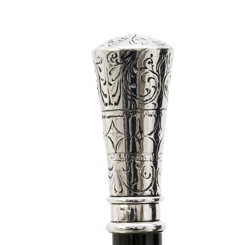 Silver Plated Shoehorn – Classic Handmade Italian Shoe Horn With Wooden Shaft