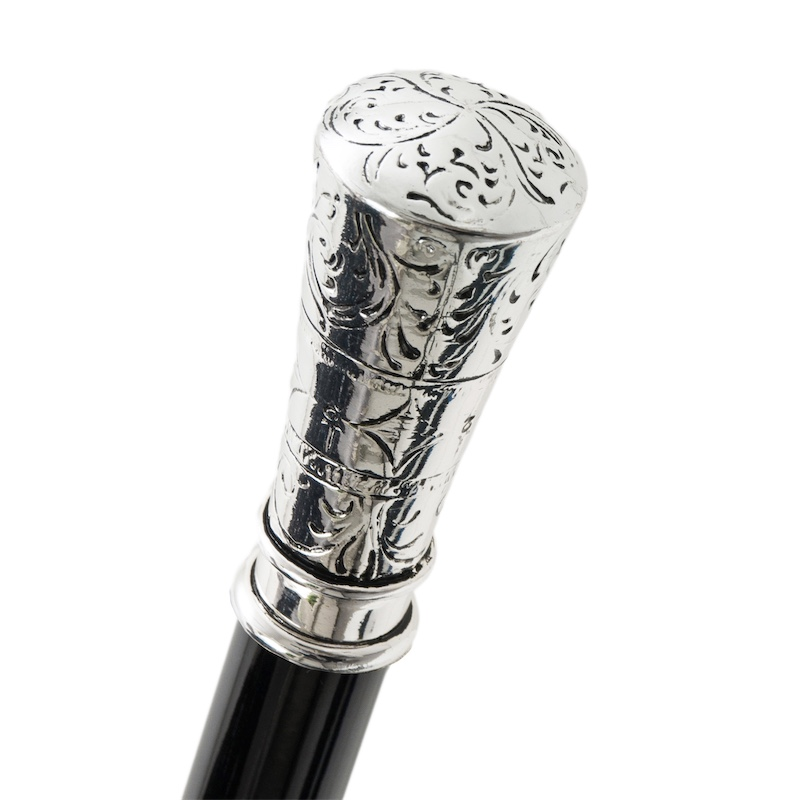 Silver Plated Shoehorn – Classic Handmade Italian Shoe Horn With Wooden Shaft