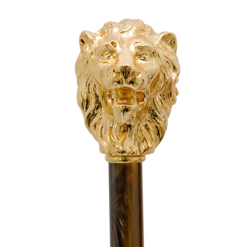 Luxury Shoehorn – Gold Lion Handle, Handcrafted Italian Long Handled Shoe Horn