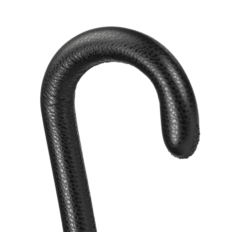 Camouflage Navy Umbrella – Handmade Italian Luxury with Leather Handle & Automatic Opening