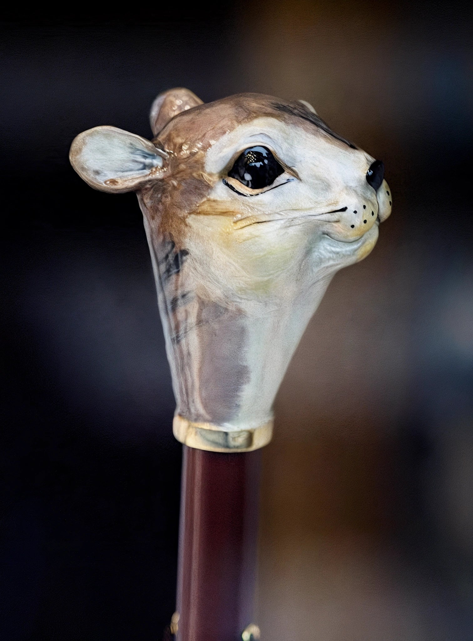 Luxury Squirrel Umbrella – Handmade Italian Rain Umbrella With Enameled Brass Handle