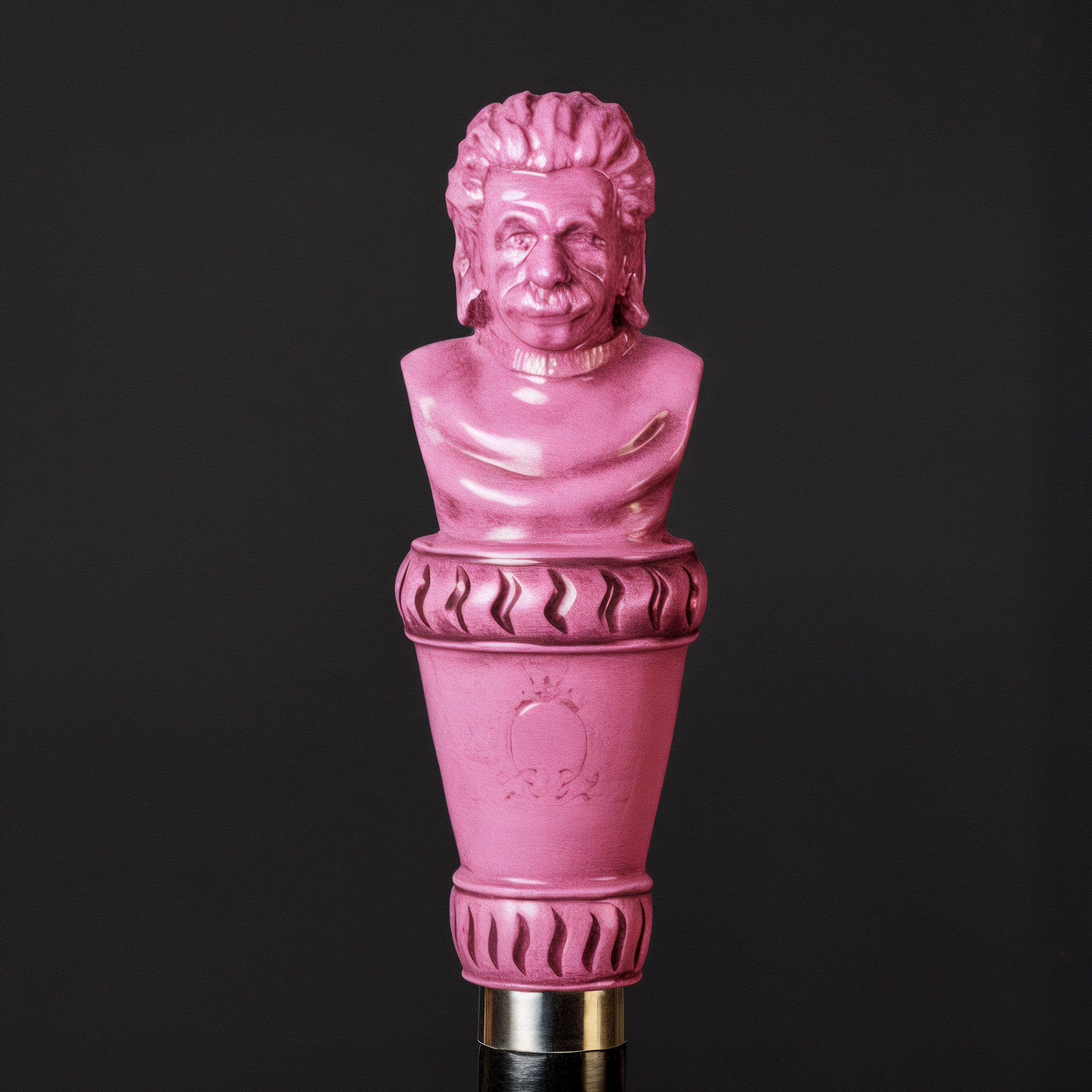 Postmodern Walking Cane – Handmade Ash Wood Sculptural Walking Stick with Ergonomic Grip