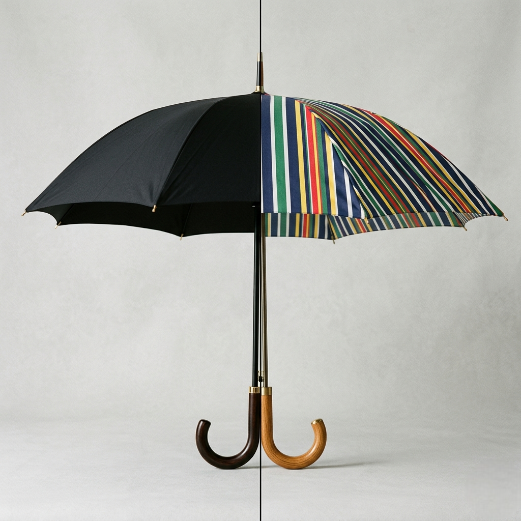 Patterned vs Solid Canopies of Luxury Umbrellas