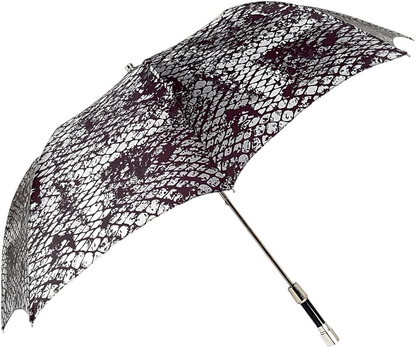 Luxurious Folding Umbrella – Men's Travel Umbrella with Swarovski Crystal Handle