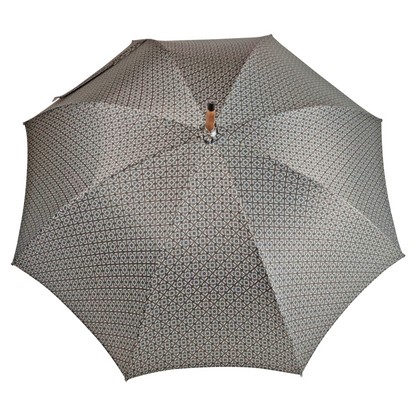 Ram’s Horn Umbrella – Handmade Italian Classic with Jacquard Canopy & Beechwood Shaft