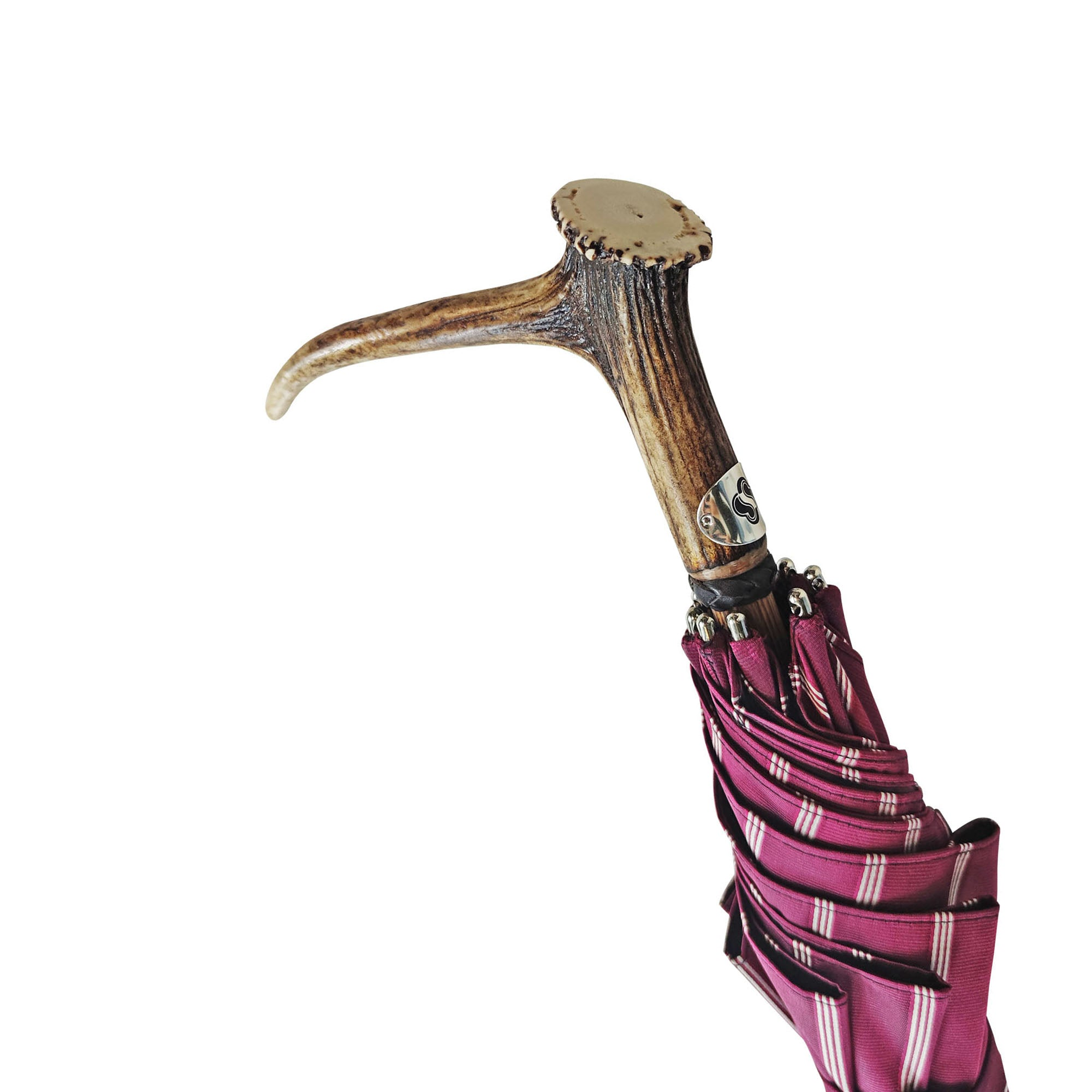 Handmade Deer Horn Umbrella – Classic Italian Artisan Crafted Rain Gear