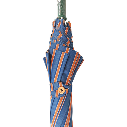 Luxury Crocodile Umbrella – Handmade Italian Rain Umbrella with Green Leather Handle